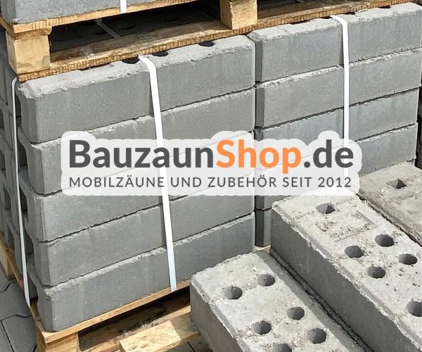 Bauzaunständer aus Beton mit 7 Loch